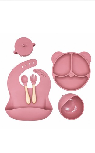 Silicone baby feeding set bpa - silicone,