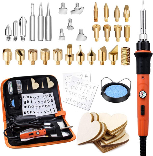 Wood burning kit in - burning, 1