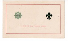 WW1 Chester Regiment Machine Gun Training Centre Christmas Card