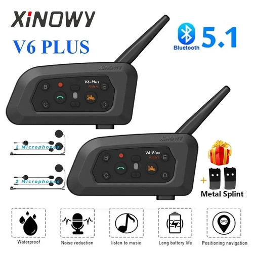 Pro motorcycle intercom - v6,