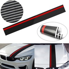 Wide Black&Red Racing Car Hood
