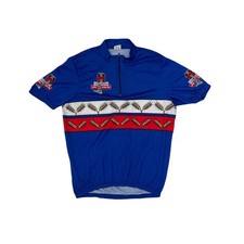 Vintage Cycling Jersey Blue