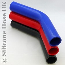 Silicone Hose 45 Degree Elbow 150mm 6" each leg Turbo Heater Coolant Water Pipe