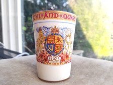Quality Paragon china royalty 1937 king george vl & queen Elizabeth beaker.