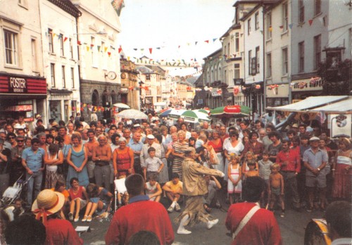 Topigraphical postcard brecon - topigraphical,