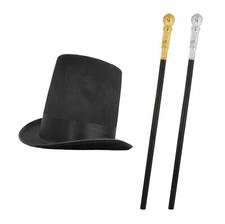 BLACK TOP HAT & CANE KIDS