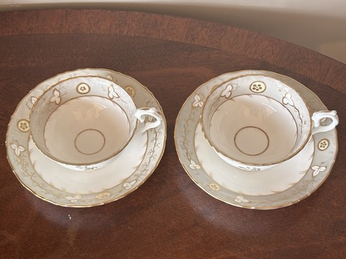Antique cup and - saucer, x2