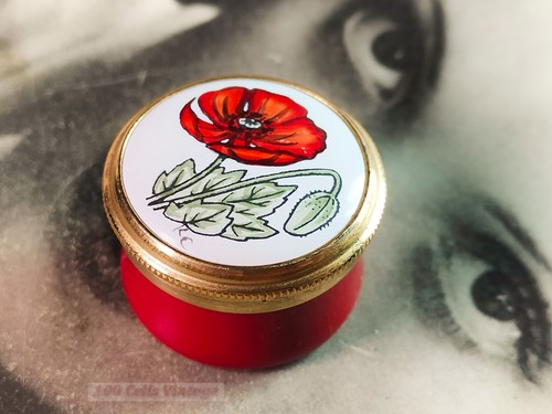 Tiny red poppy floral crummles - poppy,