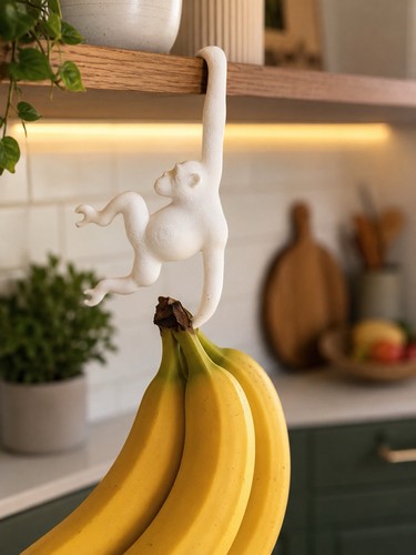 Hanging monkey banana holder - banana,