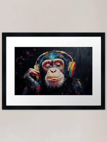Monkey thinker with - monkey,