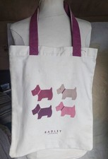 Radley Tote Bag With 4 Dogs On Front Width 13.5” L14” Very good Condition