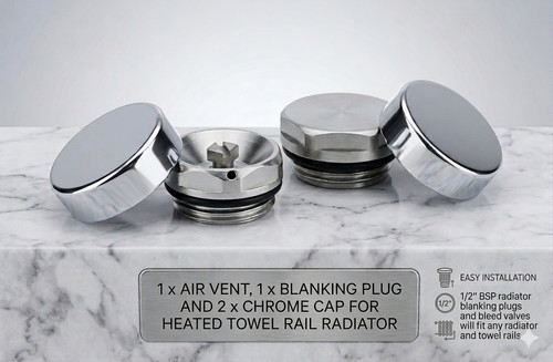 Towel radiator blanking - 1/2'',