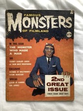 FAMOUS MONSTERS OF FILMLAND #2 (September 1958) Warren horror magazine Rare