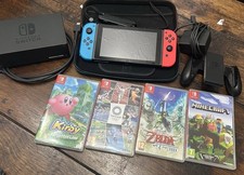 Nintendo Switch 32GB Bundle - All Original Accessories + 4 games 
