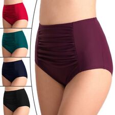 Women High Waisted Bikini Bottoms Swim Briefs Beach Shorts Boardshorts Swimwear