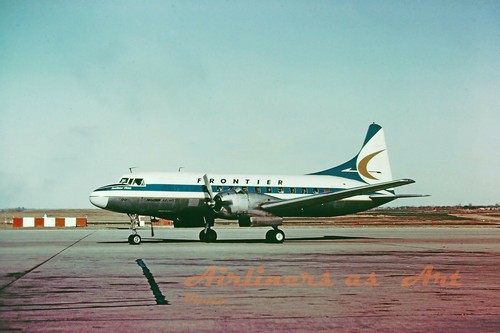 Frontier airlines convair 340 - airlines,