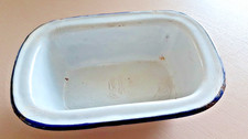 Small Vintage Enamel Pie Dish