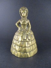 Vintage Crinoline Lady  Brass  Bell