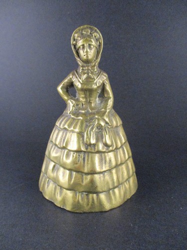 Vintage crinoline lady brass - ,