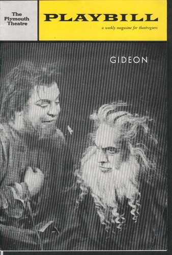Gideon playbill 61 - gideon, 12/18/61