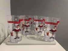 Four Large Christmas Tumblers