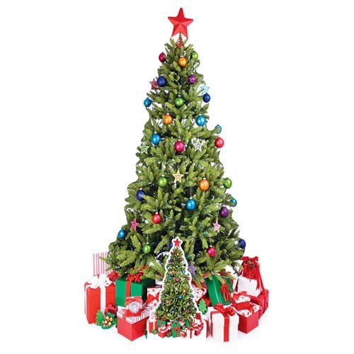 Christmas tree with gifts - christmas,