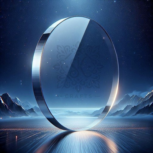 Clear laser cut disc dia - clear,