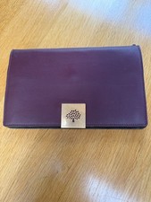 Large mulberry campden Oxblood clutch bag 