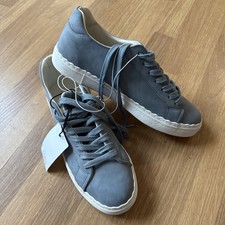 Blue Lace Up Trainers Casual Shoes Pumps White Soles BNWT Ladies Size 6 M&Co