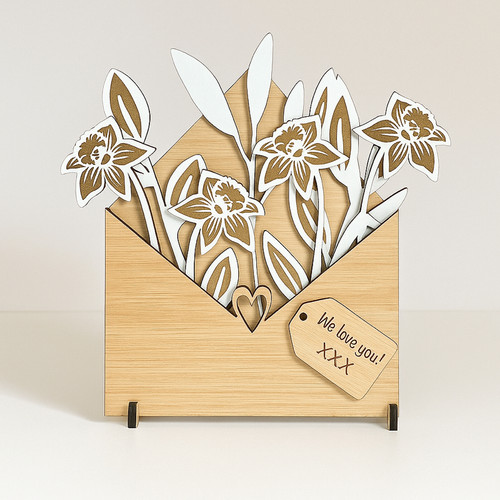 Personalised wooden flower - personalised,