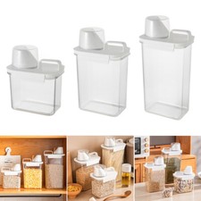 Portable Pet Food Storage Container Animal Cat Dog Dry Food Cereal Dispenser Box