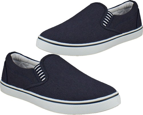 Mens slip canvas plimsolls - mens,
