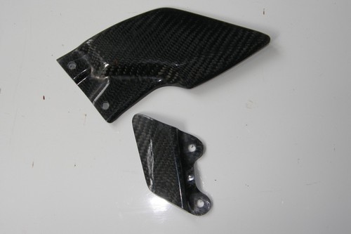 Carbon fibre heel plates - carbon,