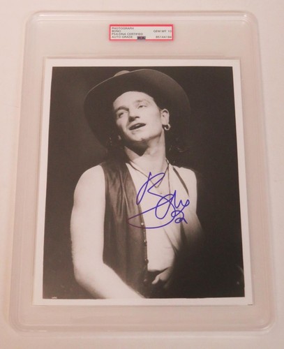 Bono signed autograph - bono,