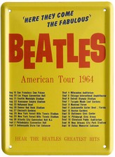 Beatles Souvenir AMERICAN TOUR 1964 Collectable Metal Gift 8x11cm