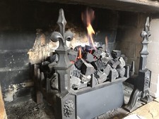 Fireplace with optional gas