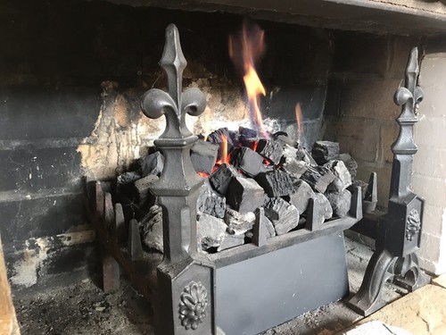 Fireplace with optional gas