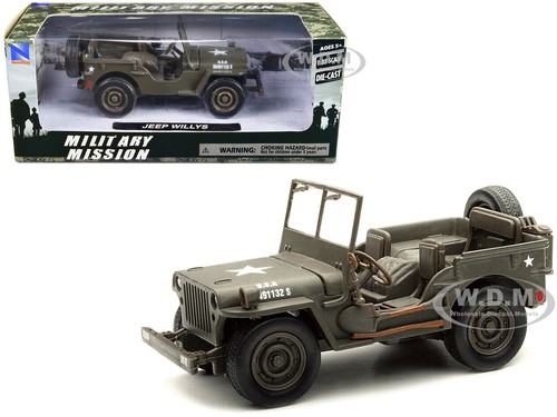 Jeep willys army green 32 - jeep, 1/32