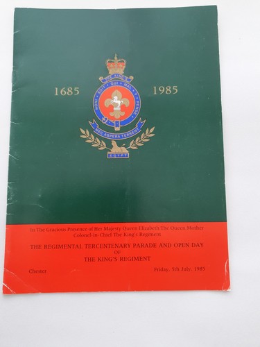 King regiment tercentenary - regiment,