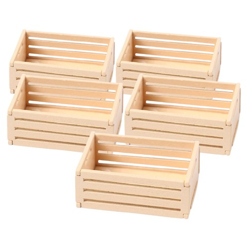 Pcs small wooden crates - 5, mini