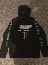 Fox Racing Pro Circuit Monster Energy Mens Hoodie Black Size M