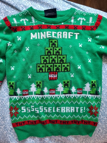 Minecraft christmas jumper age - christmas,
