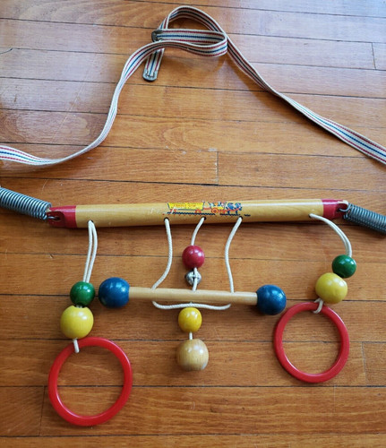 Vintage wooden cradle gym - vintage,