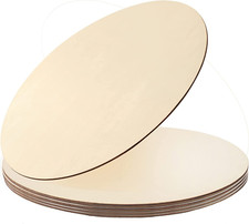 5Pcs 14 Inch Wood Circles for