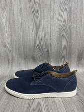 Mens Dune London Tucker Blue Suede Shoes UK Size 9 Brand New 