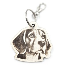 Personalised Novelty Beagle Pet Dog Keyring Gift Ideas Owner Breeder Present Mum