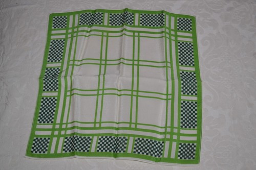 Vintage green ivory silk - ivory,