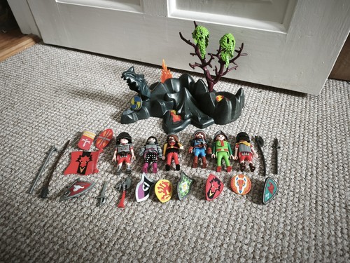Playmobil knights dragon - dragon, rock