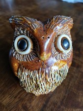 Vintage Stoneware Yare Pottery Norfolk Brown Owl Pre 1997 Excellent Condition