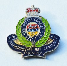 West Mercia Constabulary IN PARTNERSHIP WITH THE COMMUNITY  1967-1992 Pin Badge